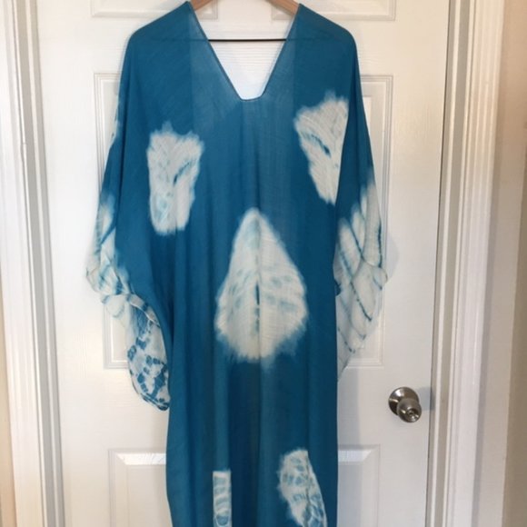 SALE!! LAST ONE!! 🛍 Turquoise Tie Dye Kimono - Picture 3 of 4